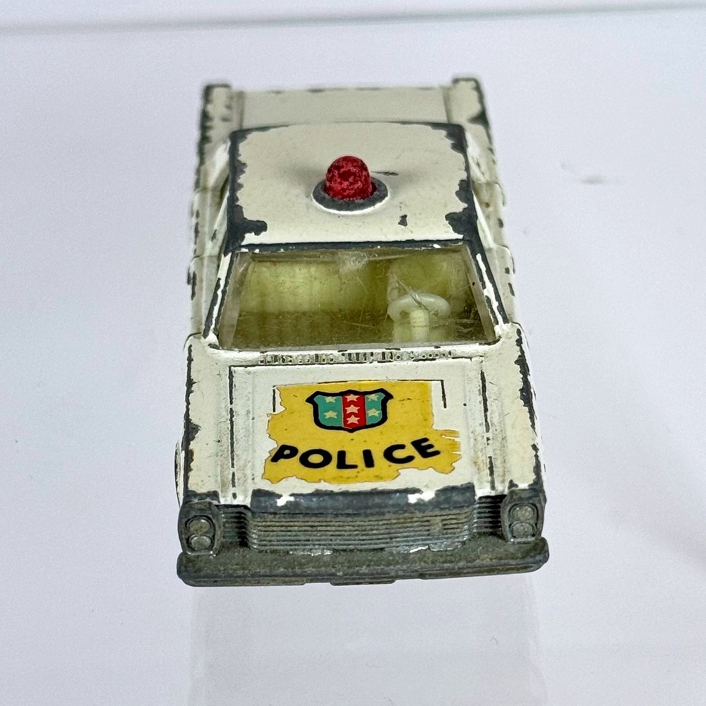 Vintage Matchbox Lesney No 55/59‎ Ford Galaxie Police Car Made in England White